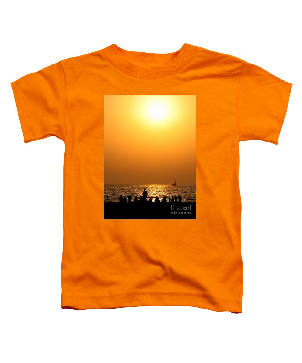 Sunset Toddler T-Shirt featuring the photograph St. Petersburg sunset by Peggy Hughes