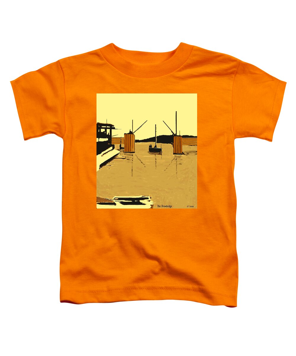 Fineartamerica.com Toddler T-Shirt featuring the painting The Drawbridge Number 18 by Diane Strain
