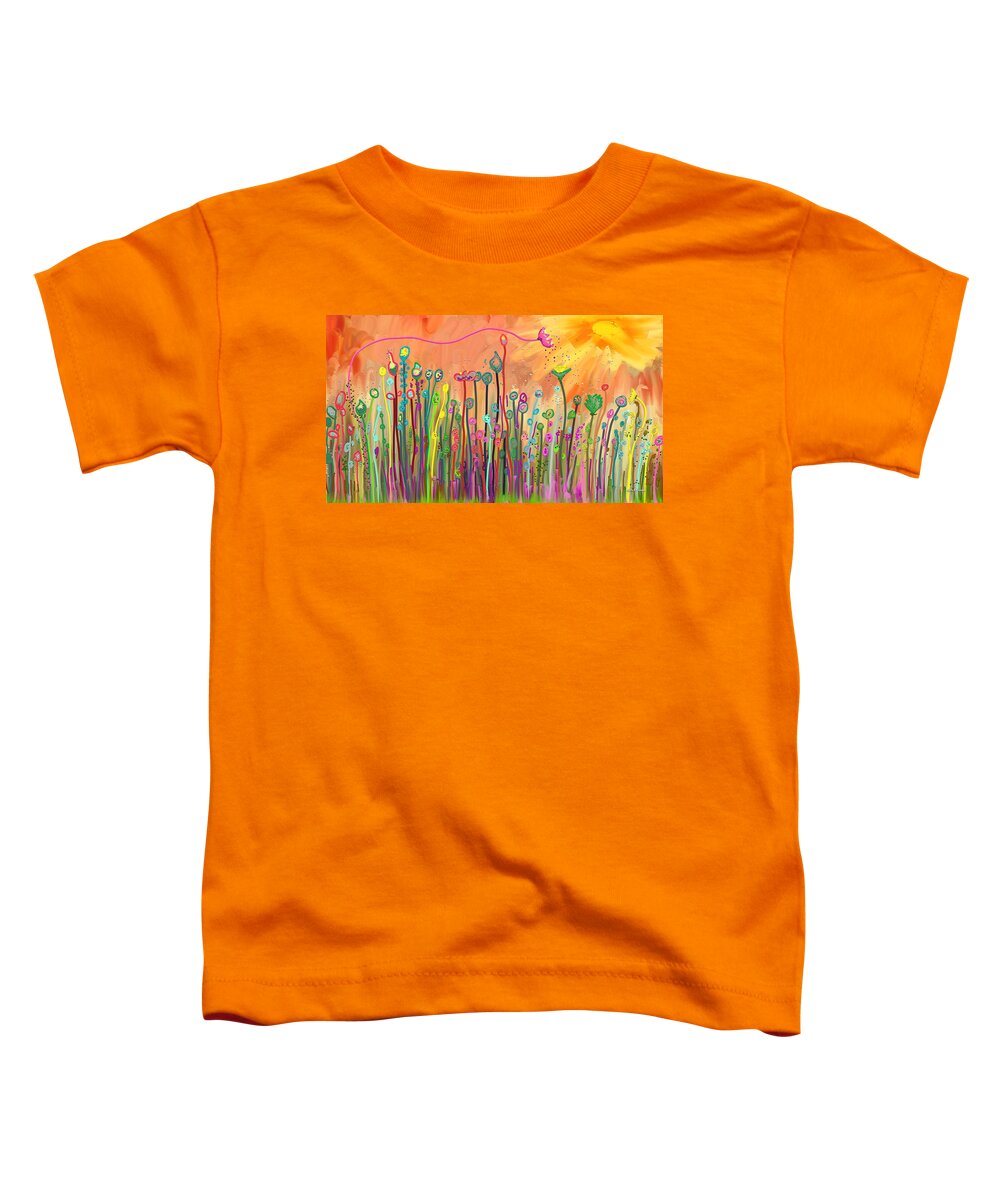 The Sole Surviving Soul Toddler T-Shirt featuring the painting The Sole Surviving Soul by Angela Stanton