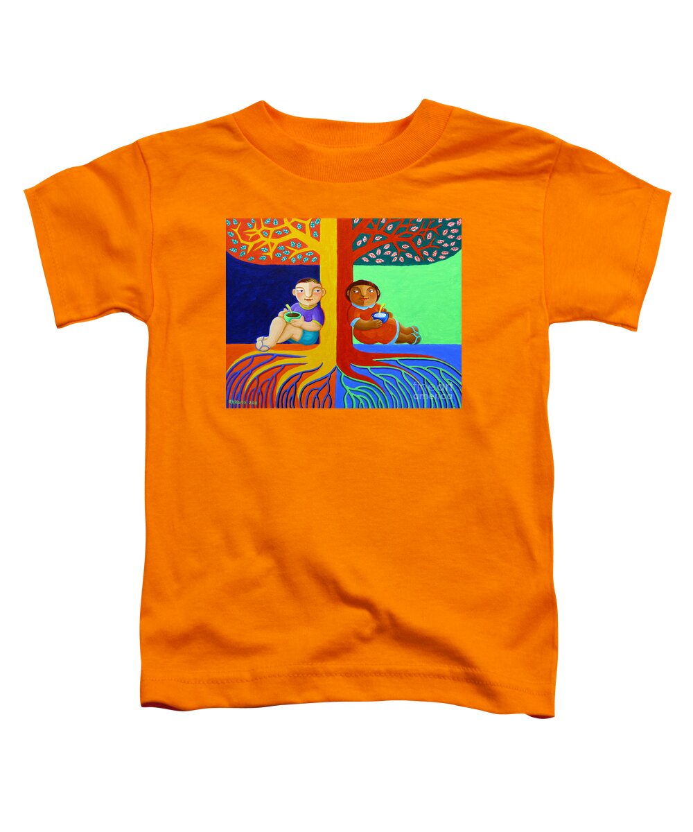 Philippine Toddler T-Shirt featuring the painting Tutong Tree by Paul Hilario