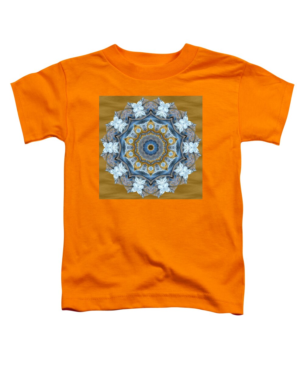 Abstract Toddler T-Shirt featuring the photograph Water Patterns Kaleidoscope by Natalie Rotman Cote
