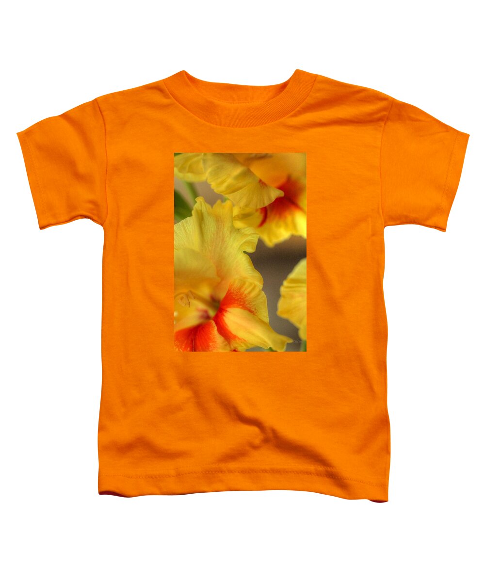Gladiola Toddler T-Shirt featuring the photograph Whimsy by Deborah Crew-Johnson