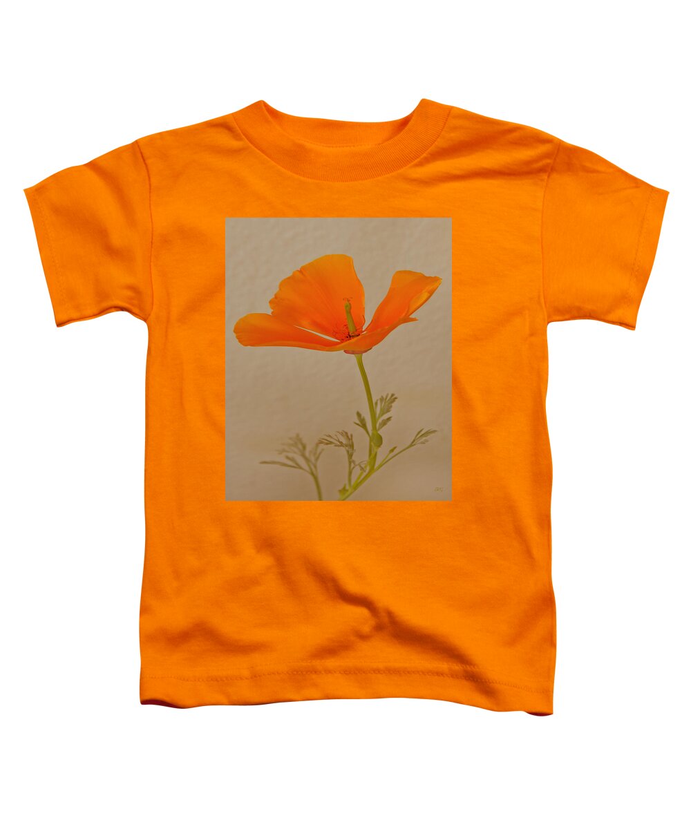 California Poppy Toddler T-Shirt featuring the photograph Wild California Poppy No 1 by Ben and Raisa Gertsberg