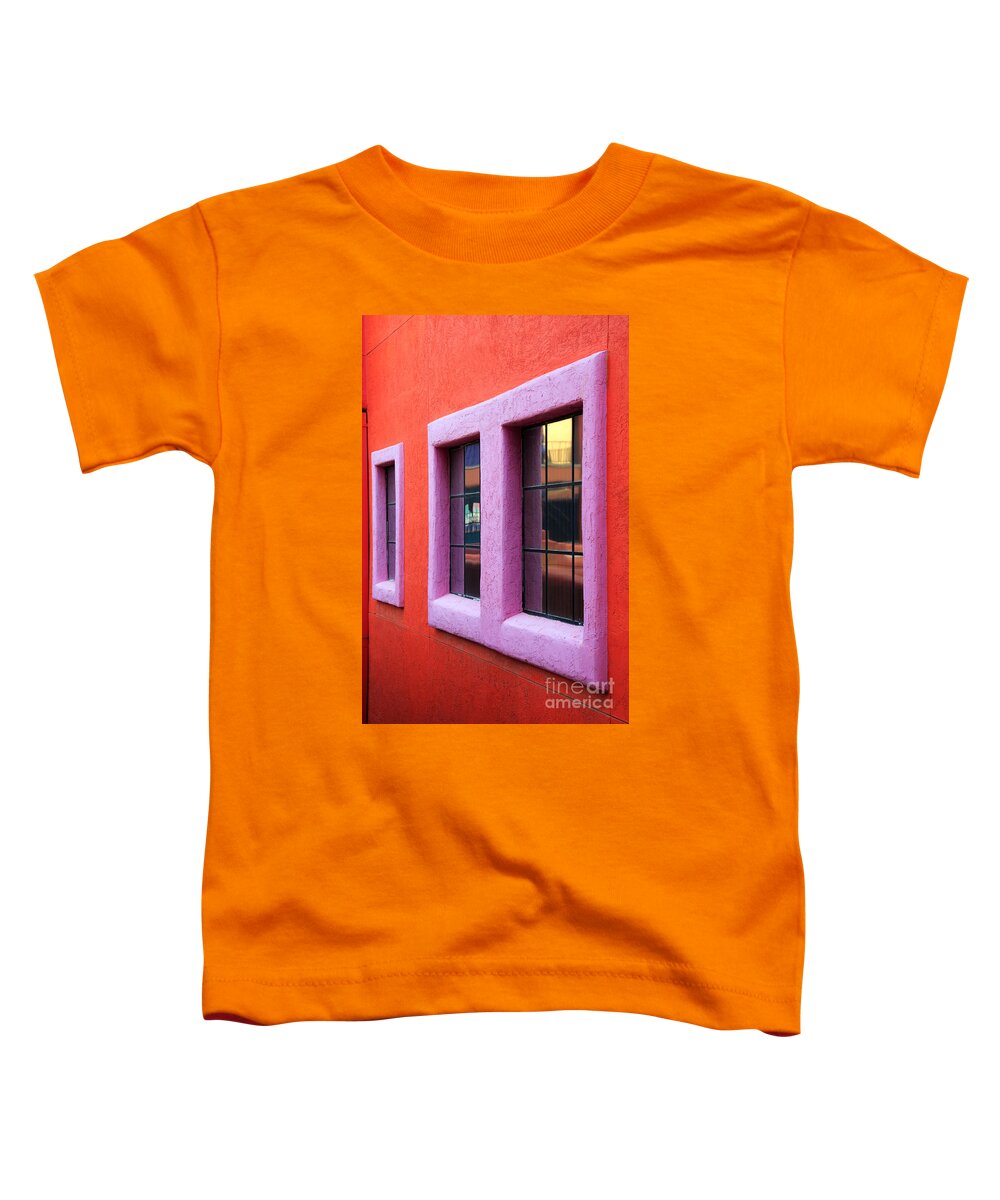 Window Reflections Toddler T-Shirt featuring the photograph Window Reflections 2 by Vivian Christopher