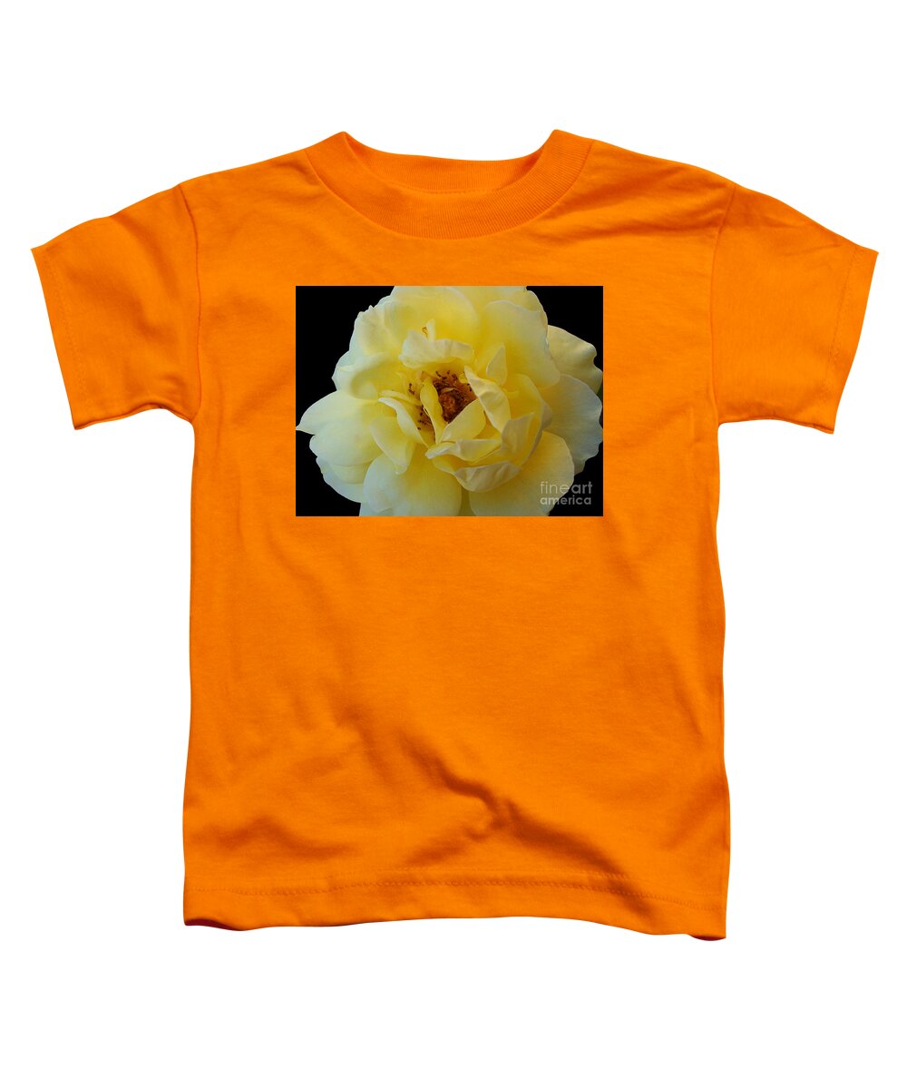 Yellow Toddler T-Shirt featuring the photograph Yellow Rose by Nina Ficur Feenan