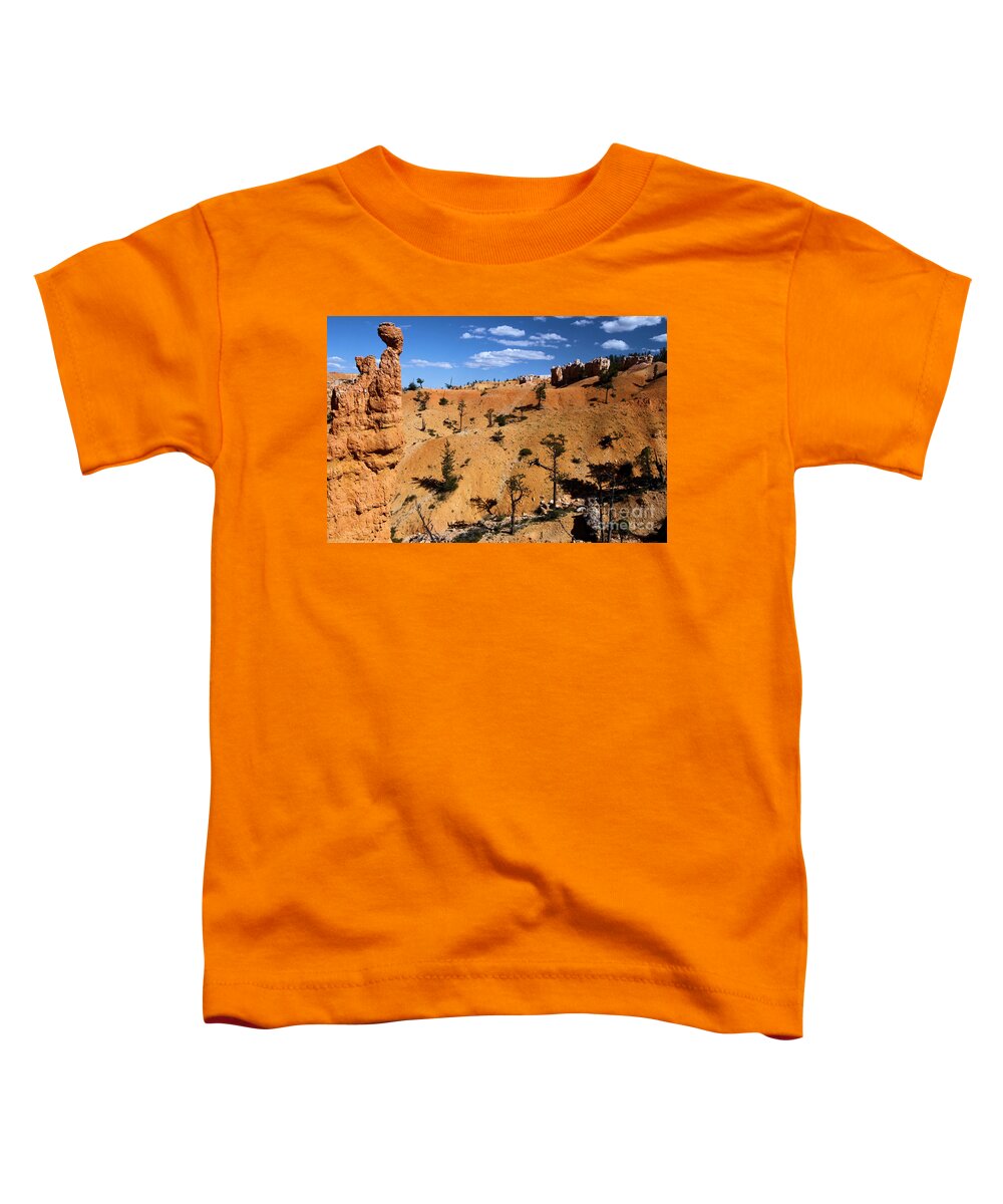 Bryce Canyon National Park Toddler T-Shirt featuring the photograph Bryce Guardians by Adam Jewell