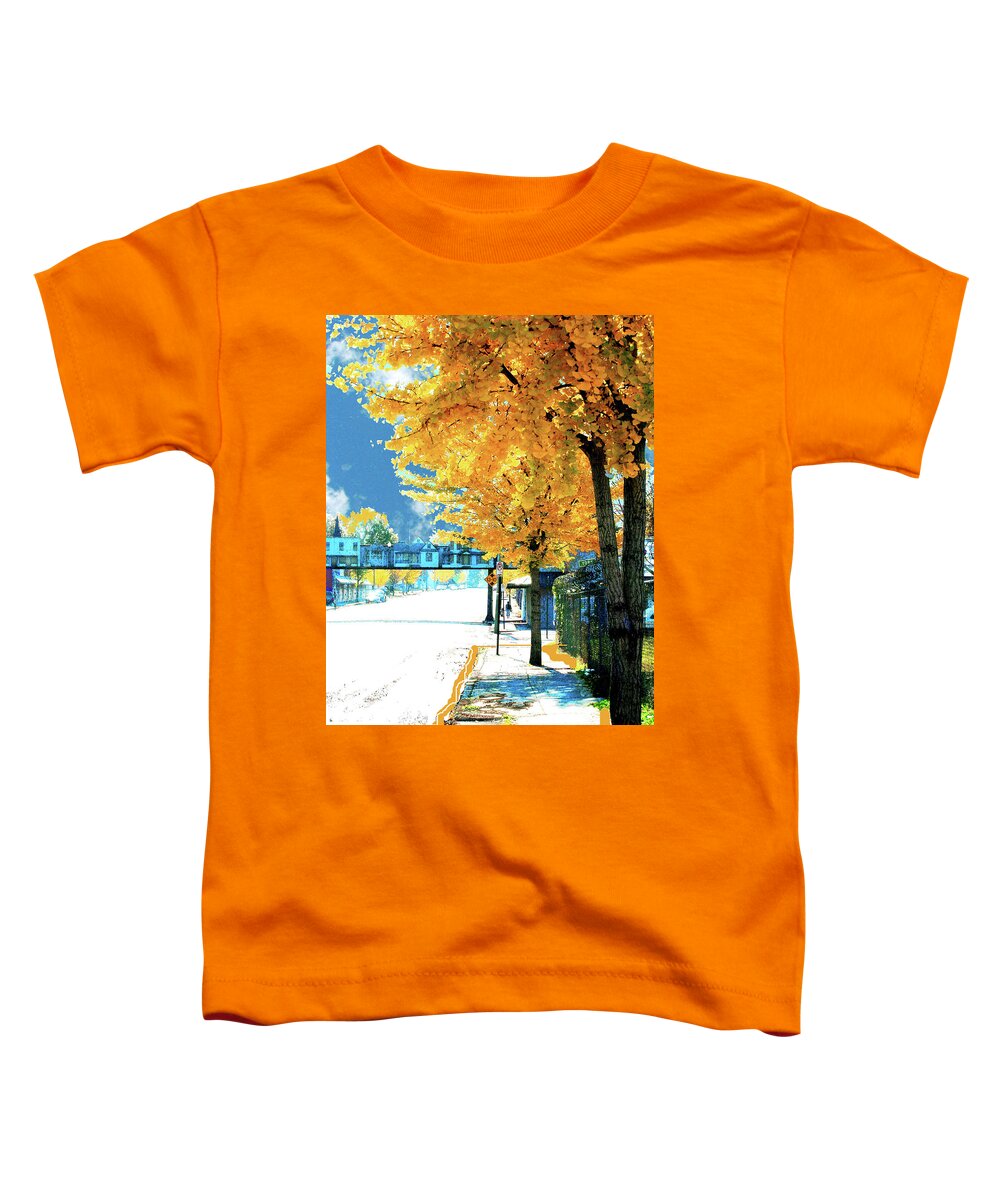 Cooper Street Toddler T-Shirt featuring the digital art Cooper Street Memphis by Lizi Beard-Ward