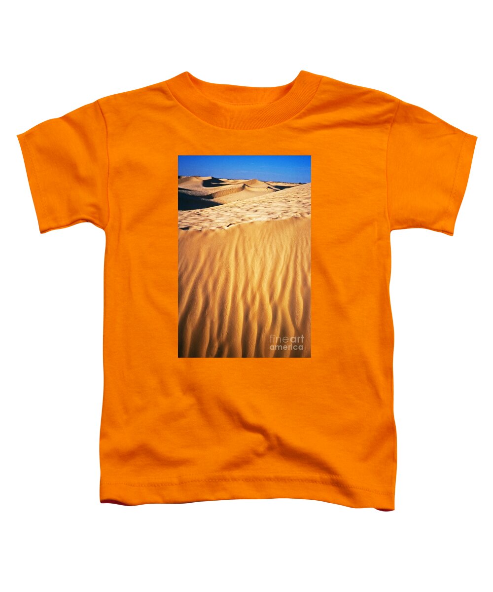 Desert Toddler T-Shirt featuring the photograph Fiery desert I by Silvia Ganora