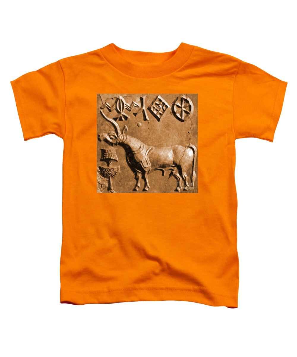 Historic Toddler T-Shirt featuring the photograph Indus Valley Unicorn Relief by Science Source