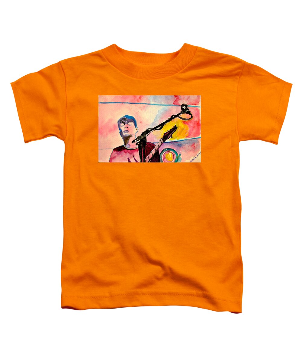 Umphrey's Mcgee Toddler T-Shirt featuring the drawing Pink yUm by Patricia Arroyo