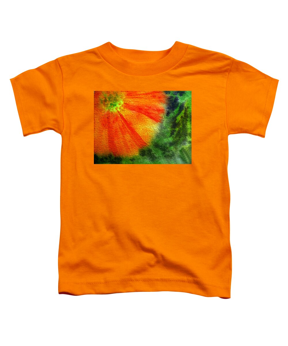 Poppy Toddler T-Shirt featuring the painting Poppy by Irina Sztukowski