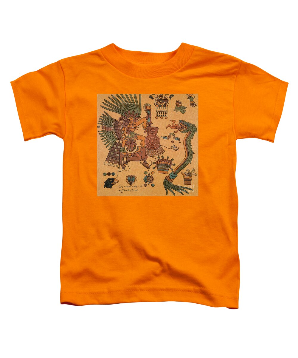 History Toddler T-Shirt featuring the photograph Quetzalcoatl, Aztec Feathered Serpent by Photo Researchers