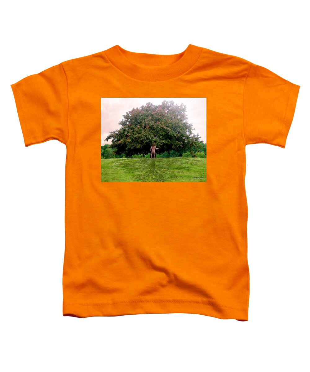 Fleurogeny Art Toddler T-Shirt featuring the digital art Roots by Torie Tiffany