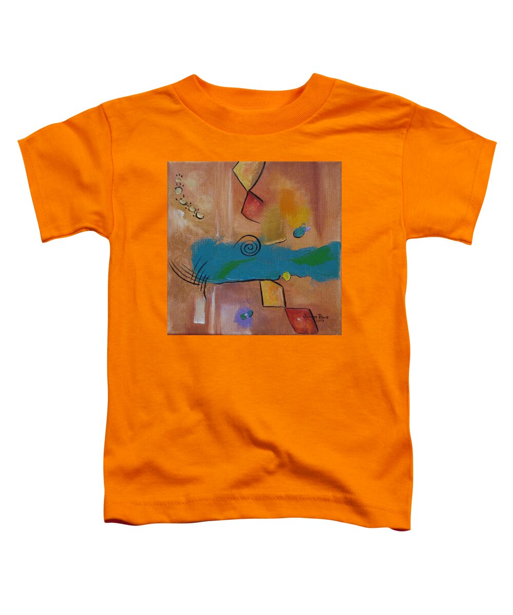 Art Toddler T-Shirt featuring the painting Wild Wild West by Judith Rhue