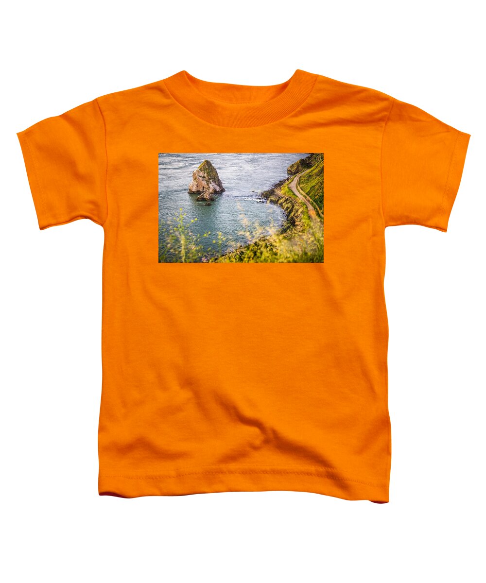 Big Toddler T-Shirt featuring the photograph Pacific Ocean Coastal Scenes Of Beaches Rocks And Cliffs #1 by Alex Grichenko