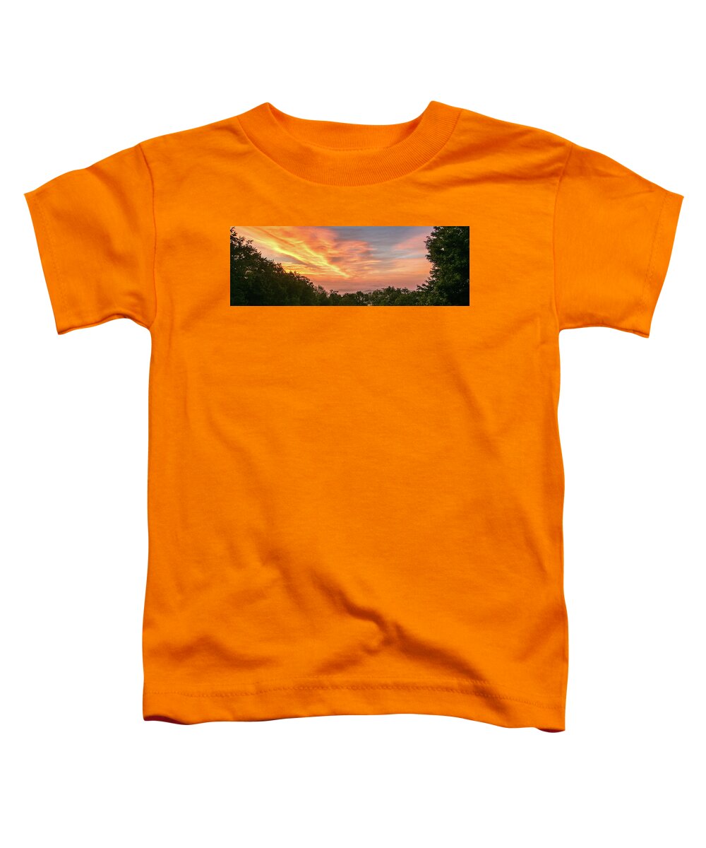 Sunrise Toddler T-Shirt featuring the photograph Sunrise July 22 2015 #1 by D K Wall