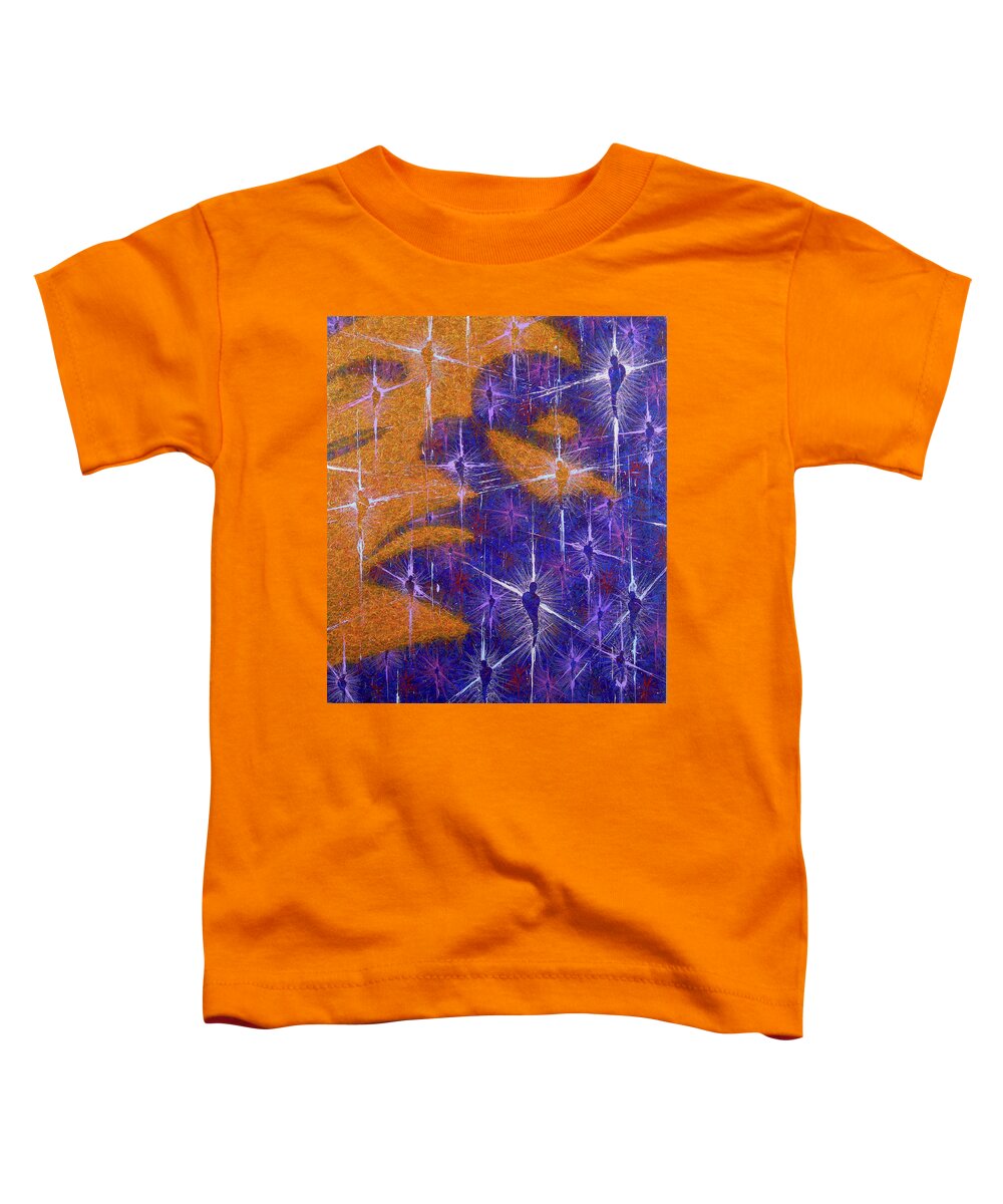 Color Toddler T-Shirt featuring the painting Volition Nebula by Stephen Mauldin