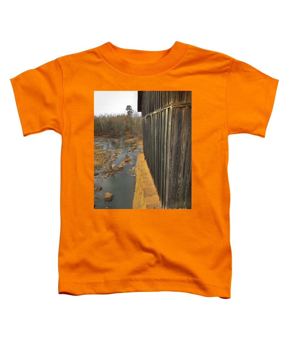 Scenic Tours Toddler T-Shirt featuring the photograph Barn Siding #2 by Skip Willits