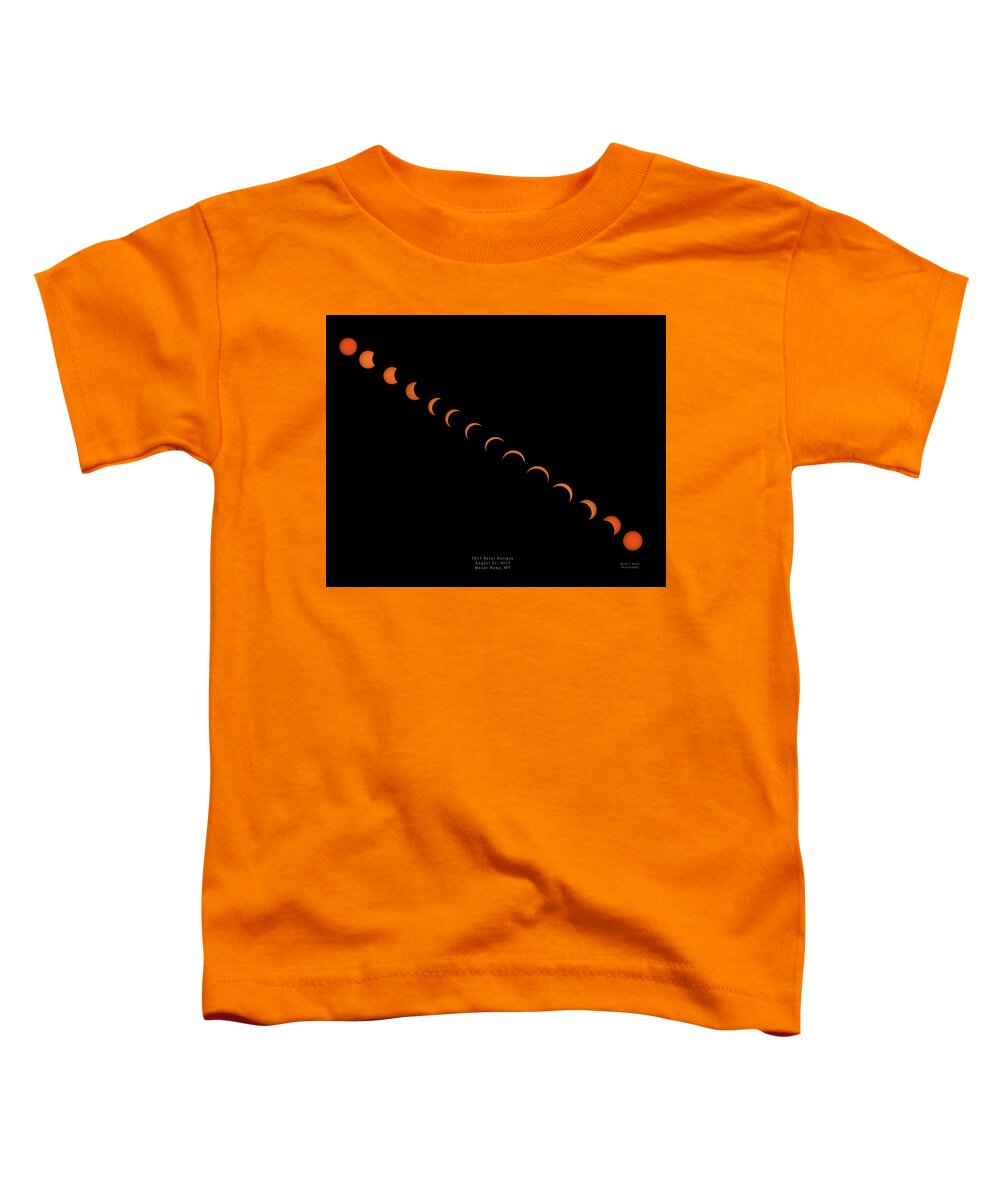 Eclipse Toddler T-Shirt featuring the photograph 2017 Solar Eclipse by Mark Allen