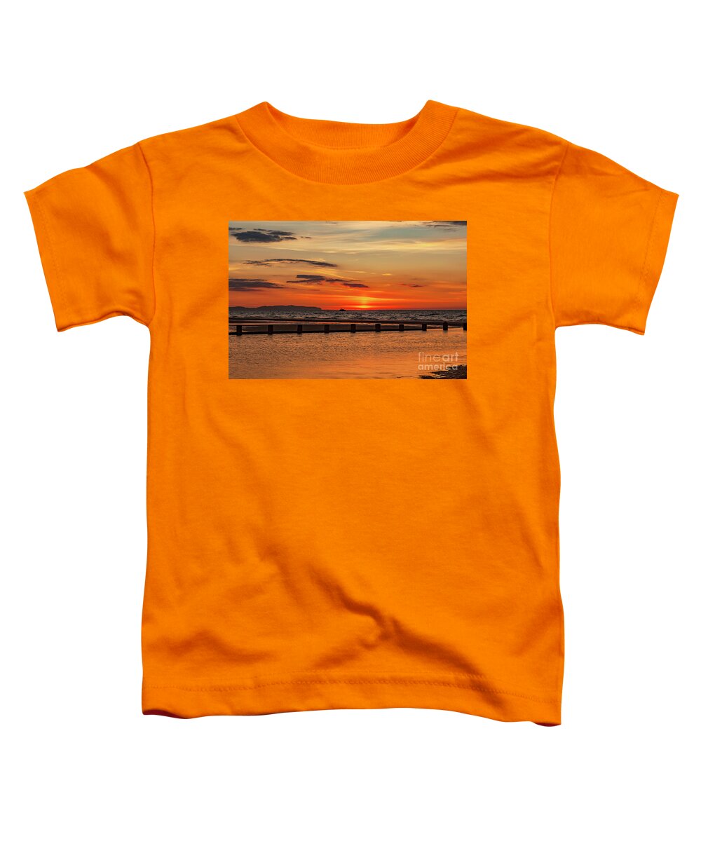 Sunset Toddler T-Shirt featuring the photograph Sunset Seascape #3 by Adrian Evans