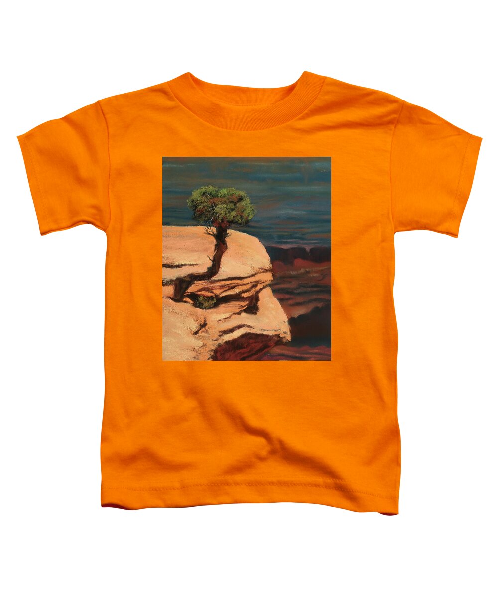Dead Horse Point State Park Toddler T-Shirt featuring the painting Above it All by Sandi Snead