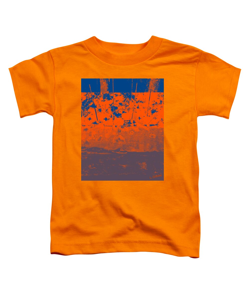 Orange Toddler T-Shirt featuring the digital art Abstract II by Lessandra Grimley