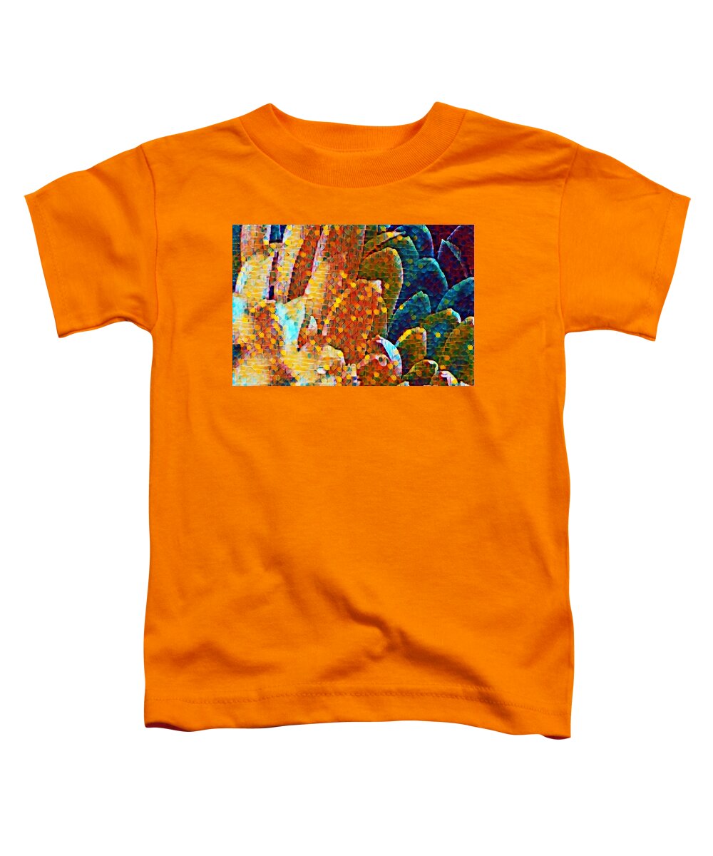 Photo Art Toddler T-Shirt featuring the mixed media Abstract Petals by Bonnie Bruno