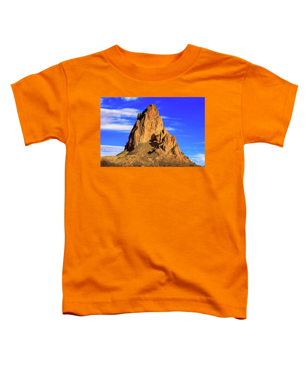 Agathla Peak Toddler T-Shirt featuring the photograph Agathla Peak II by Raul Rodriguez