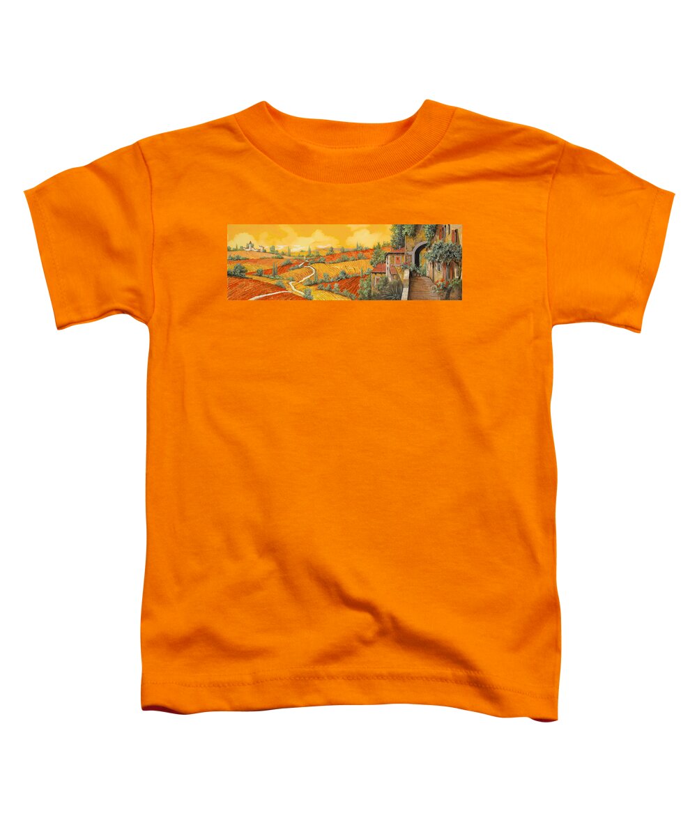 Tuscany Toddler T-Shirt featuring the painting Maremma Toscana by Guido Borelli
