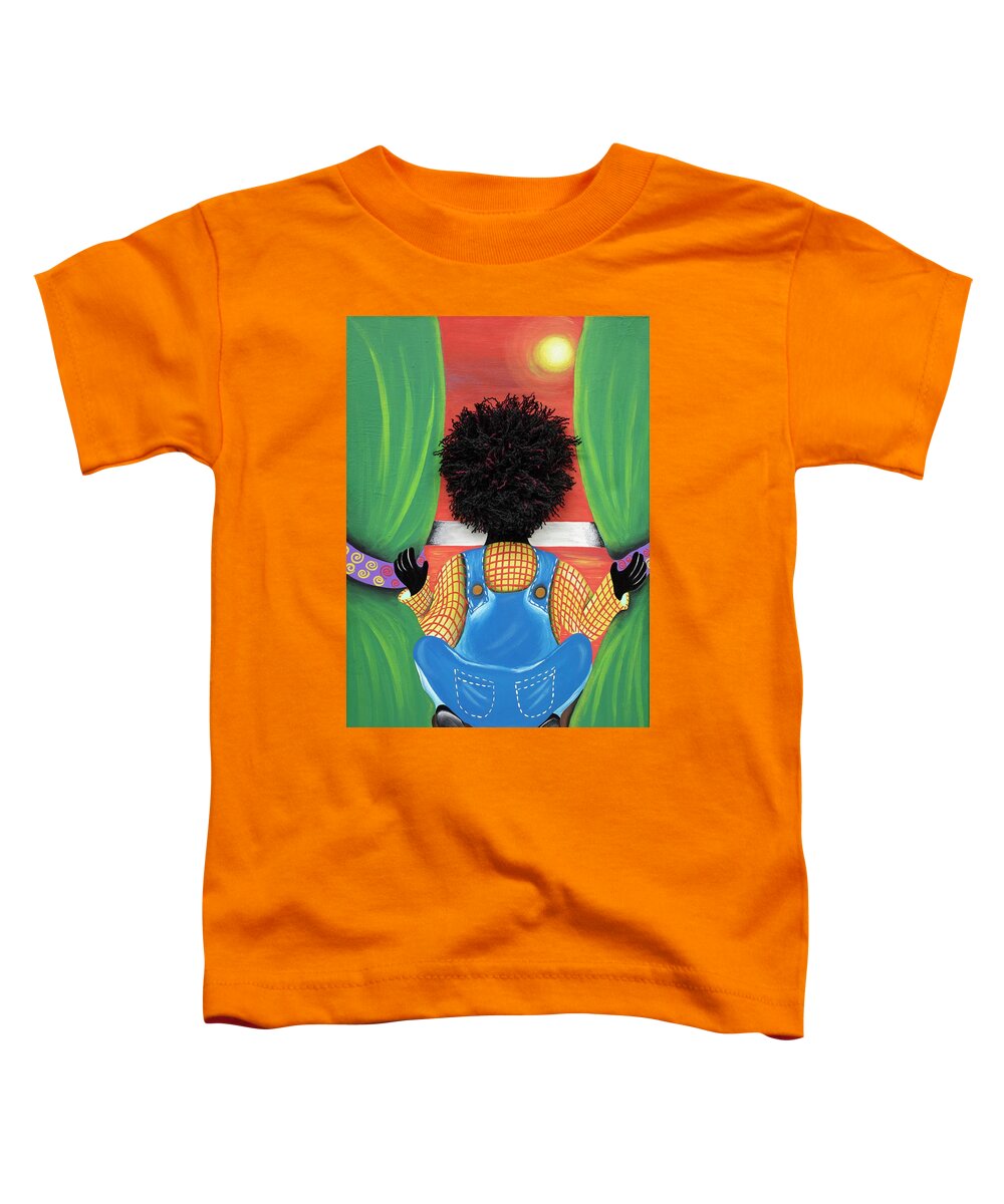 Sabree Toddler T-Shirt featuring the painting Believe by Patricia Sabreee