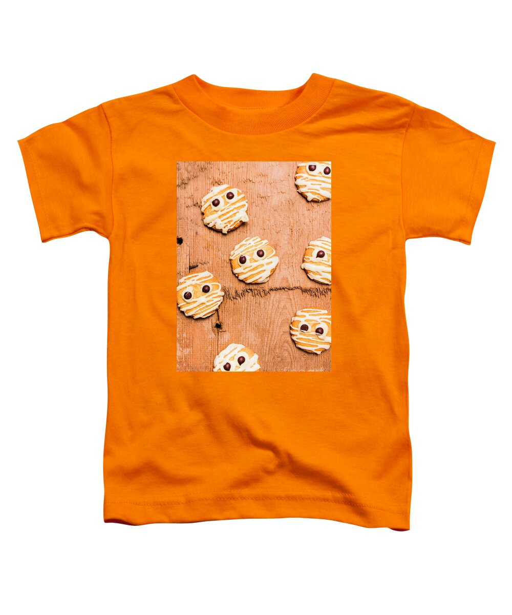 Face Toddler T-Shirt featuring the photograph Biscuit gathering of monster mummies by Jorgo Photography