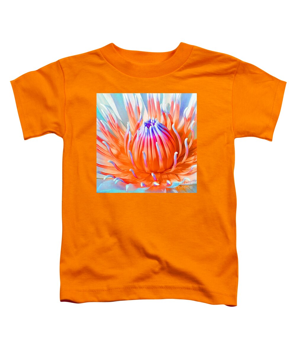 Blue Orange Lily Toddler T-Shirt featuring the photograph Blue Orange Lily by Jennifer Robin