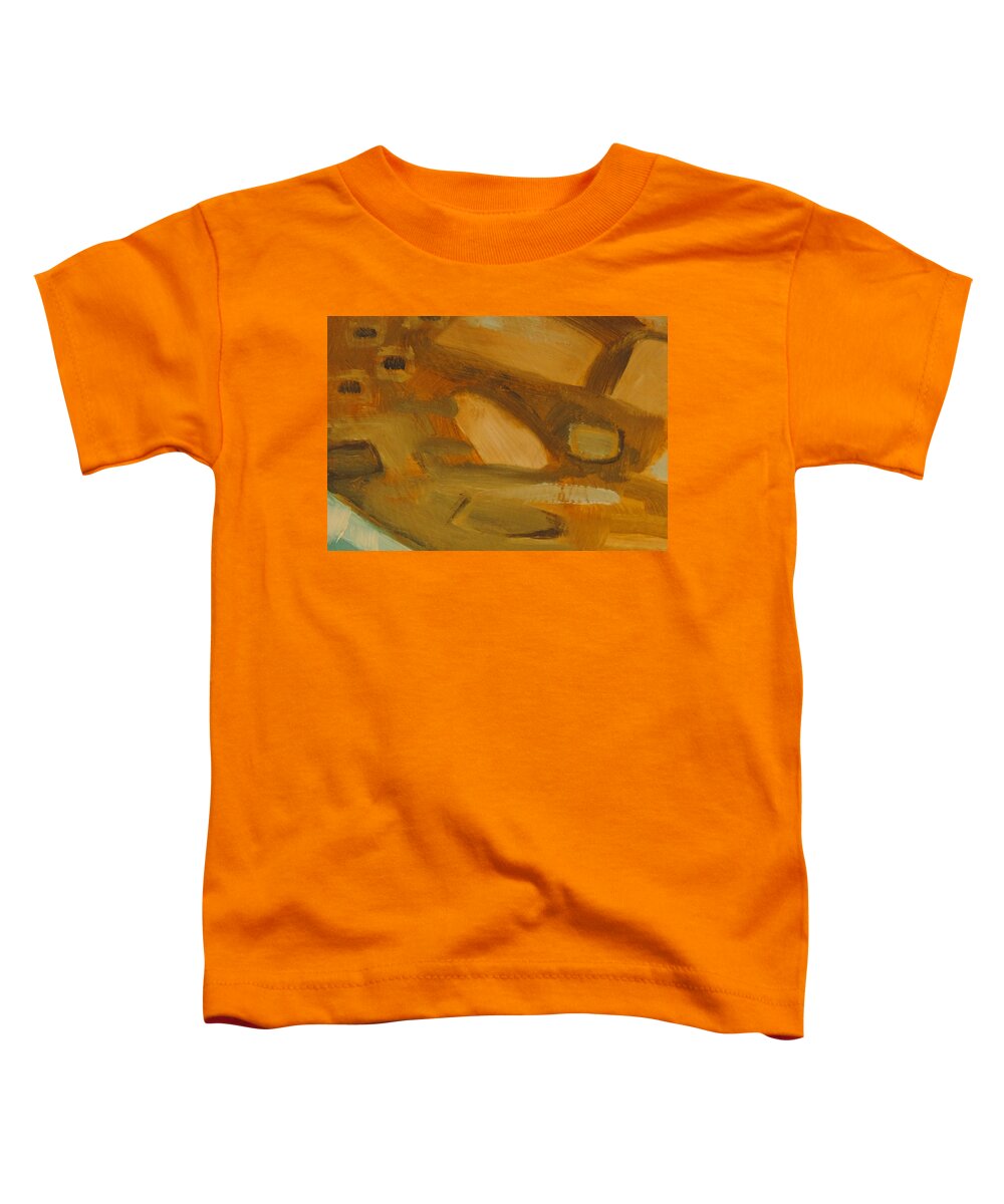 Modern Contemporary Abstract Design Fine Art Interior Designers Decorators Decorative Art Bold Colors Pastels Toddler T-Shirt featuring the painting Botswana by T S Carson