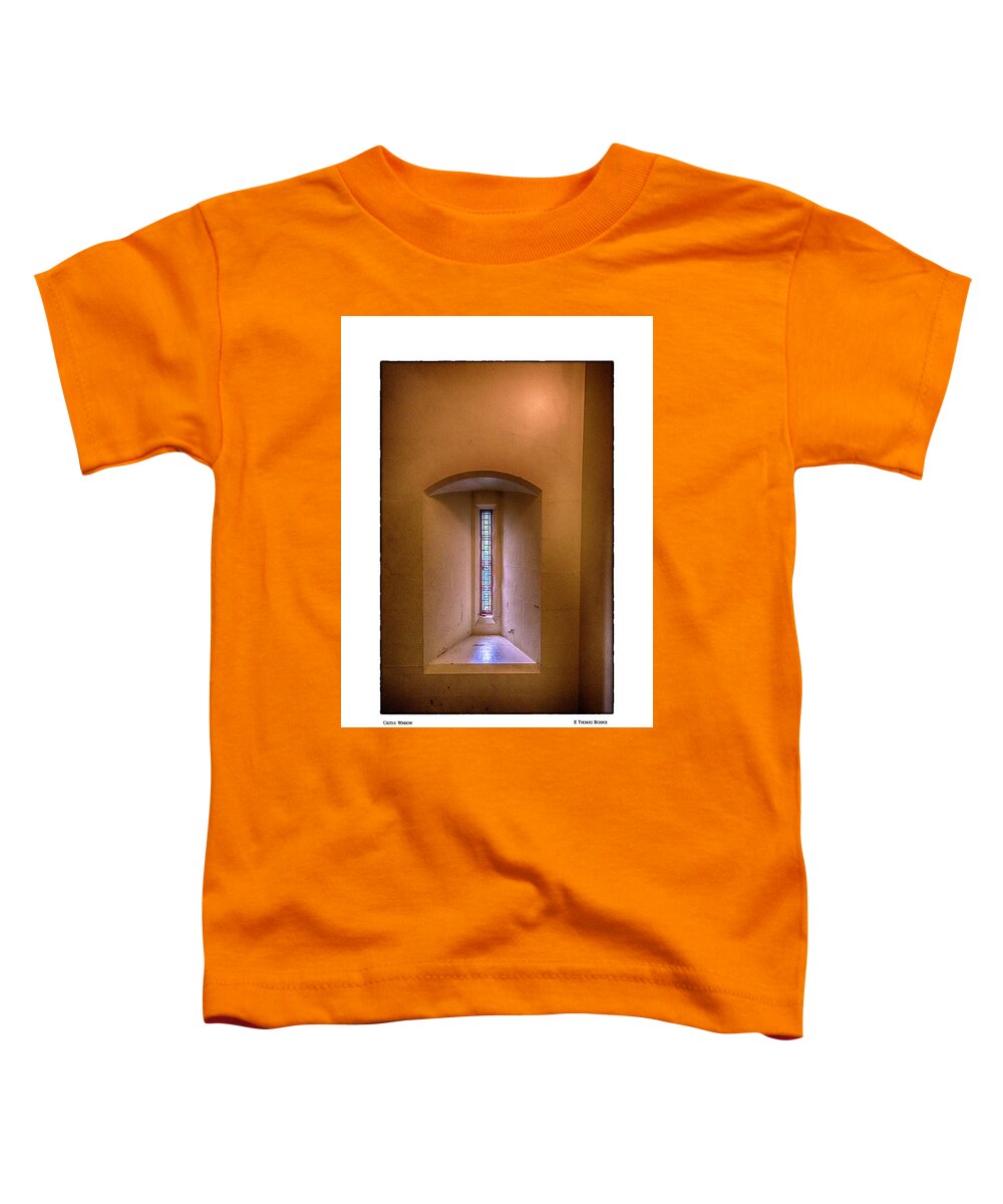 Cardiff Toddler T-Shirt featuring the photograph Castle Window by R Thomas Berner