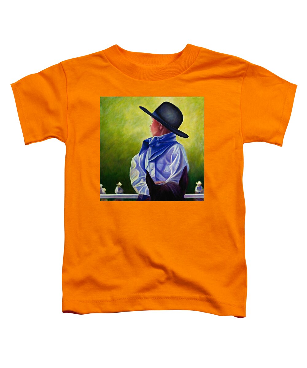 Child Toddler T-Shirt featuring the painting Child by Shannon Grissom