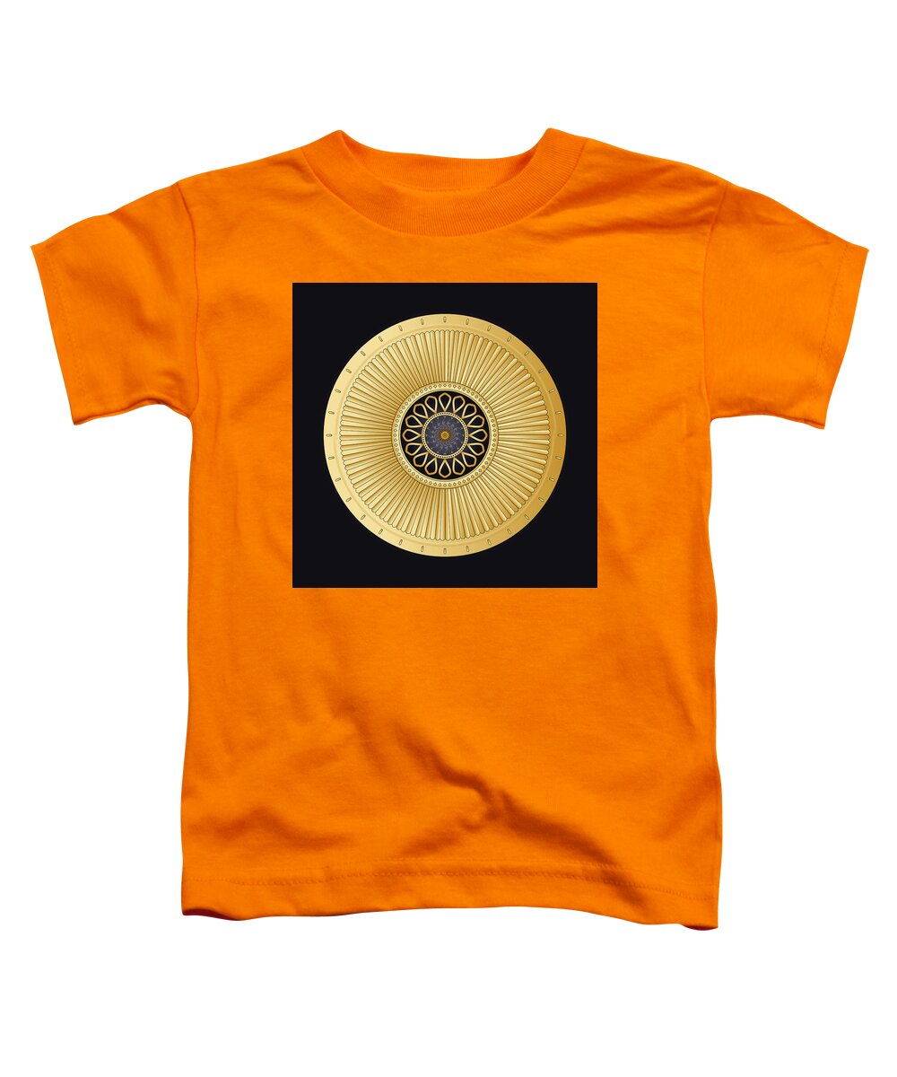 Mandala Toddler T-Shirt featuring the digital art Circulosity No 3270 by Alan Bennington