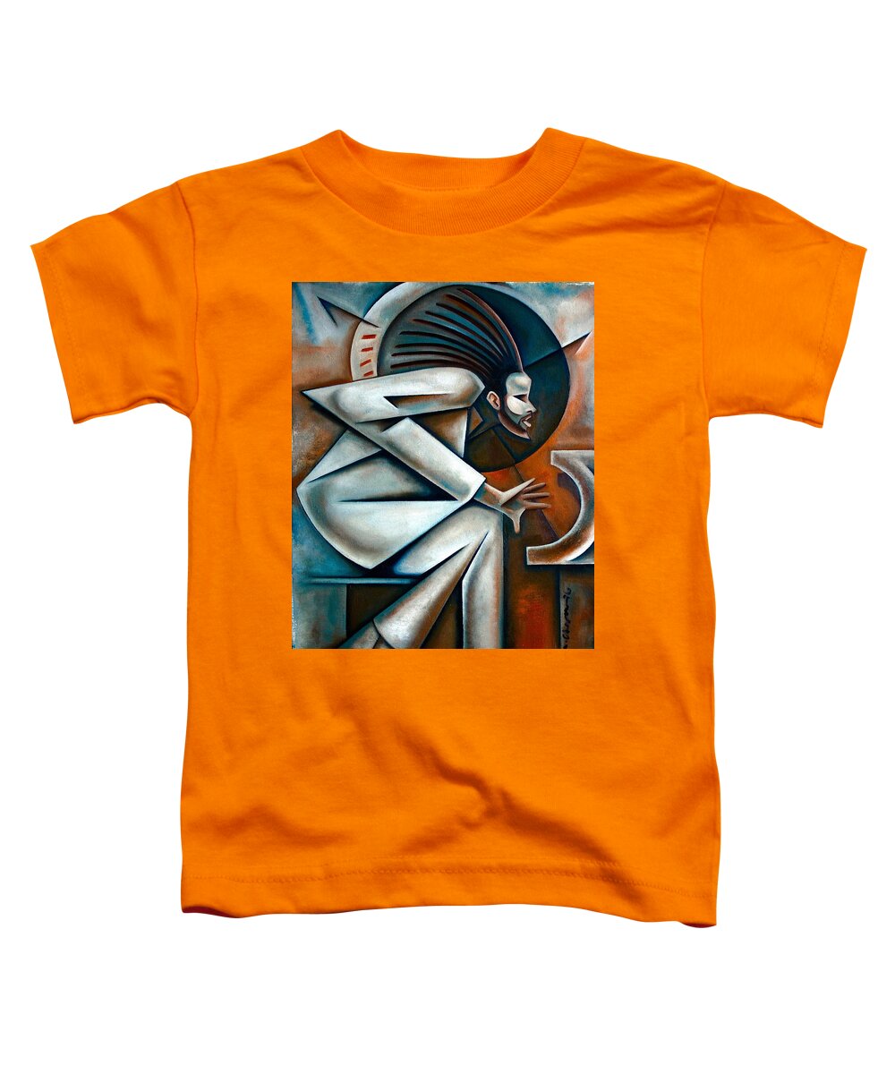 Victor Gould Toddler T-Shirt featuring the painting Clockwork by Martel Chapman