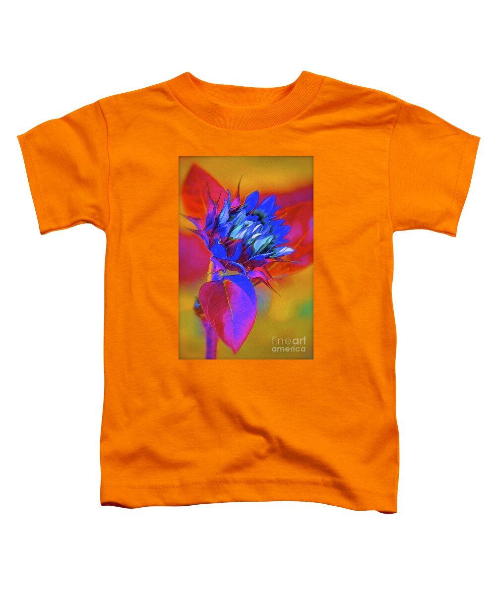 Sunflower Toddler T-Shirt featuring the photograph Closing My Eyes by Gwyn Newcombe