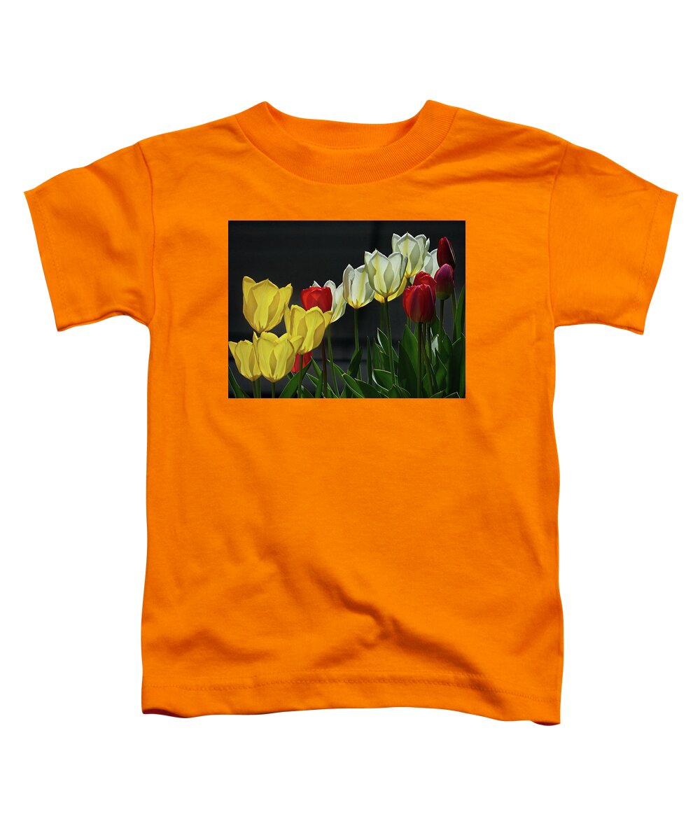 Tulips Toddler T-Shirt featuring the photograph Color and Light by Lyuba Filatova