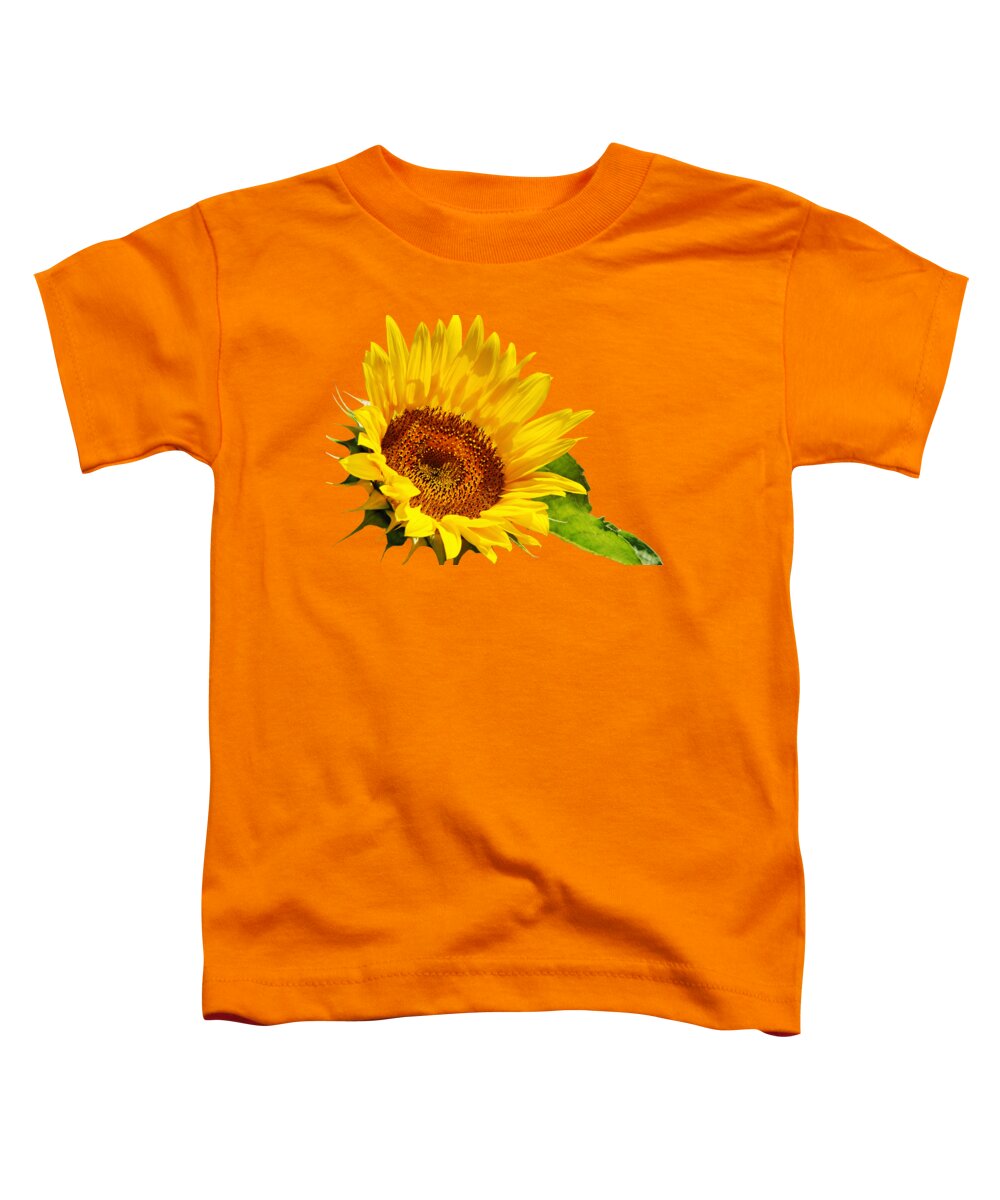 Sunflower Toddler T-Shirt featuring the photograph Color Me Happy Sunflower by Christina Rollo
