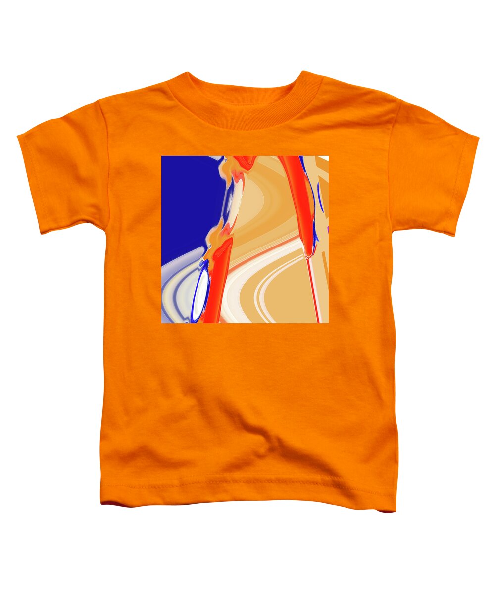 Abstract Toddler T-Shirt featuring the digital art Colorguard by Gina Harrison