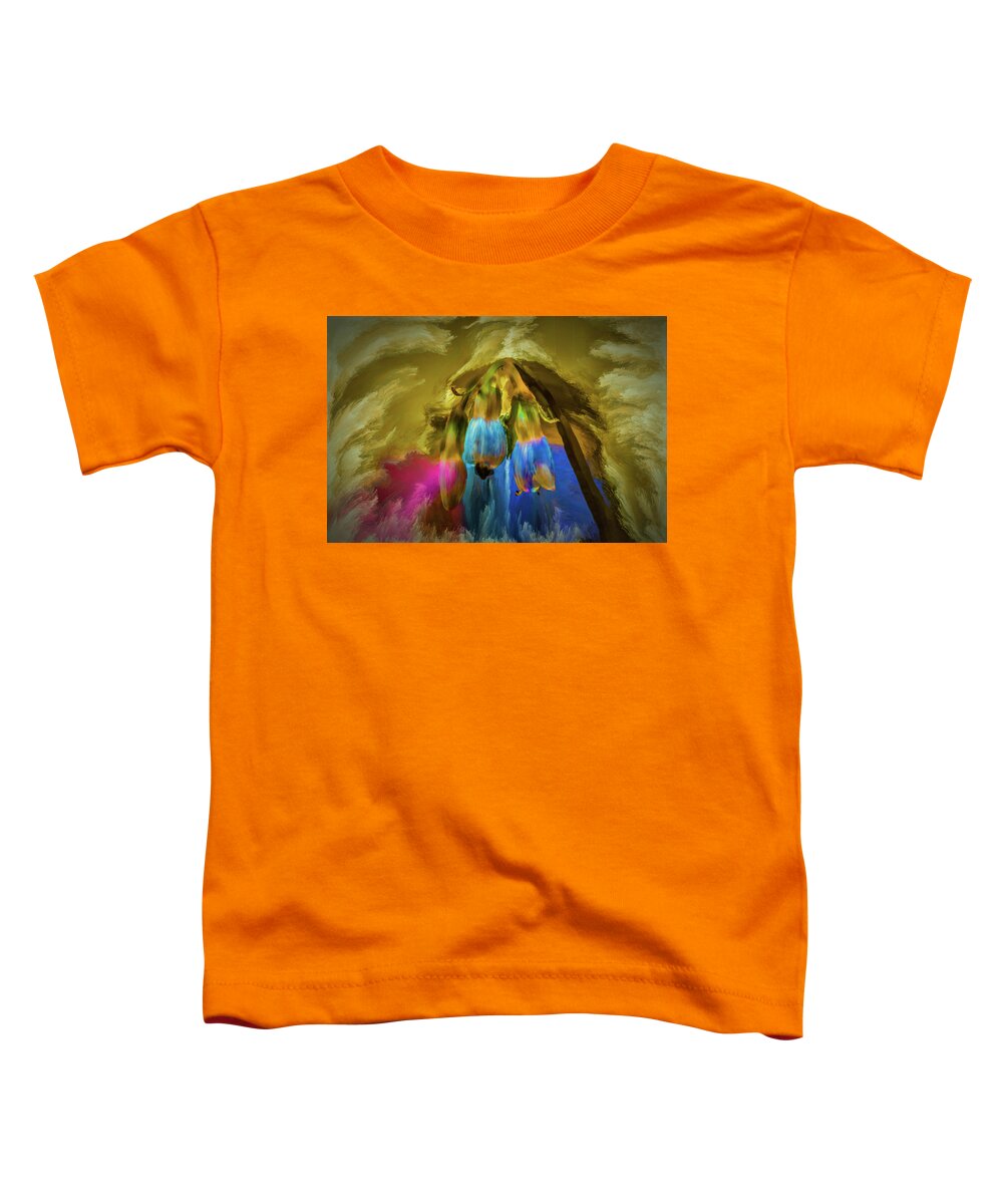 Comfrey Toddler T-Shirt featuring the digital art Comfrey Paint #h8 by Leif Sohlman