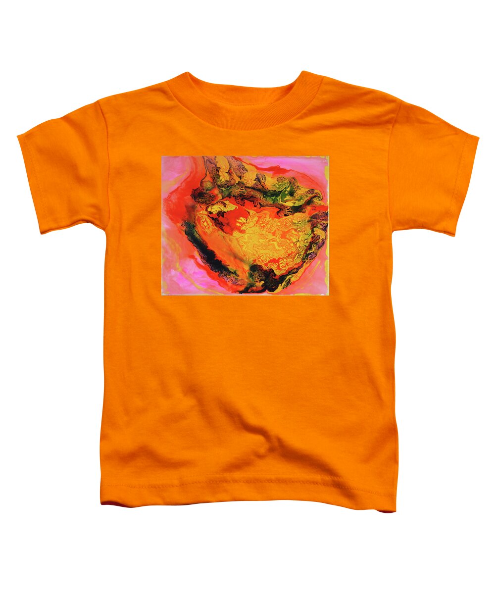Interplanetary Toddler T-Shirt featuring the painting Cosmic Cloud by Madeleine Arnett