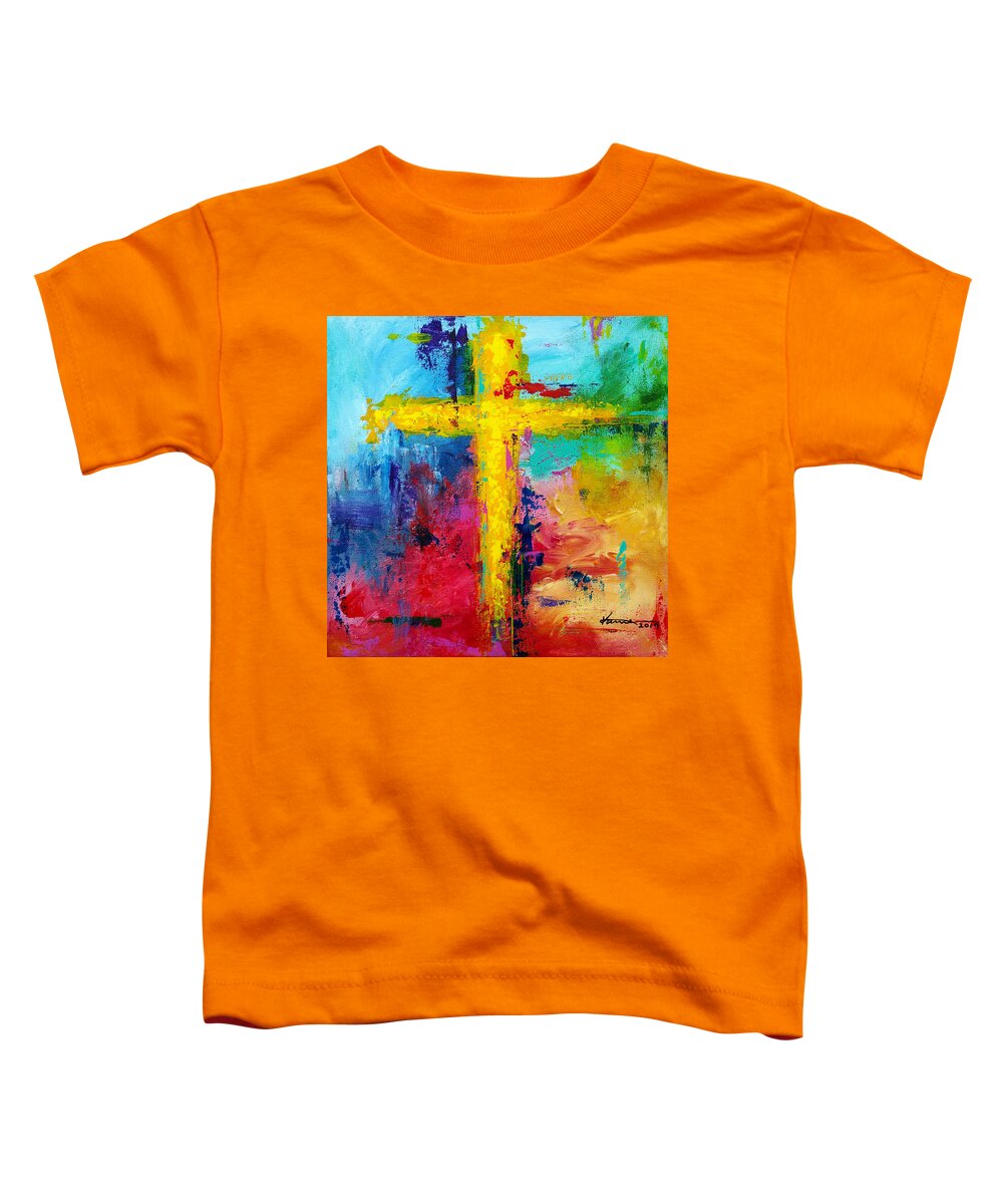 Texture Toddler T-Shirt featuring the painting Cross No.7 by Kume Bryant