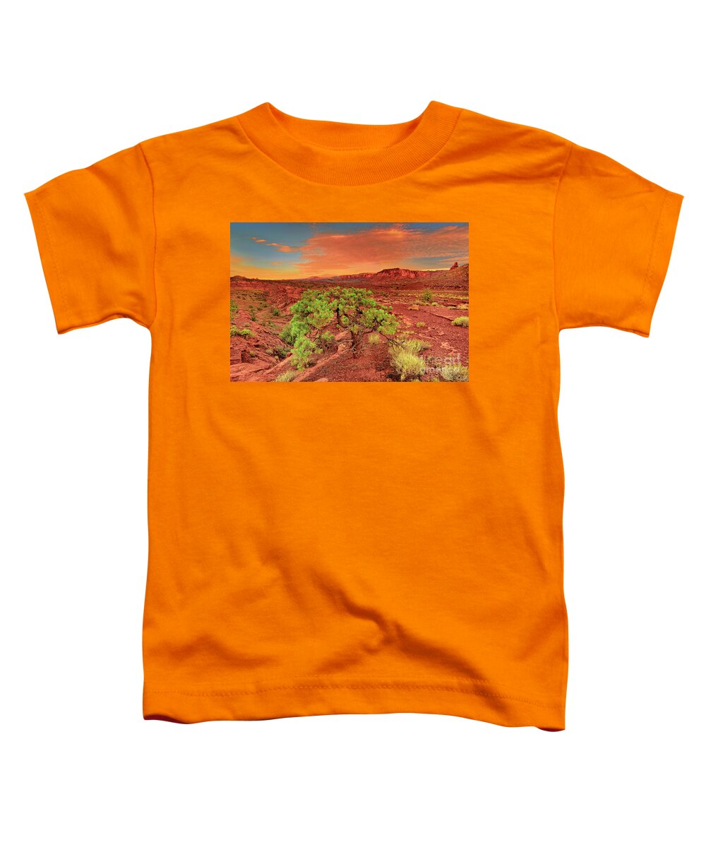 North America Toddler T-Shirt featuring the photograph Dawn Light Capitol Reef National Park Utah by Dave Welling