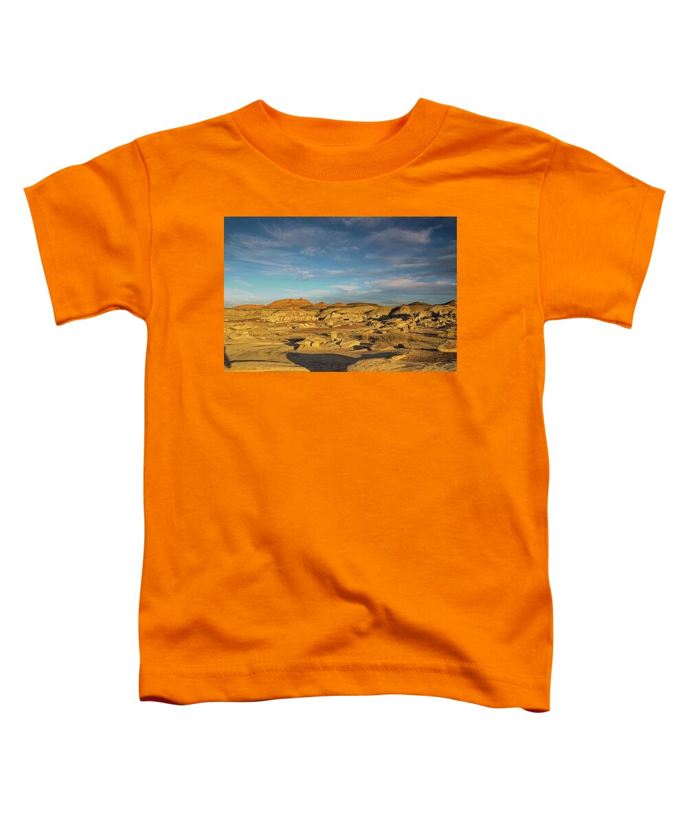 Bisti Badlands Toddler T-Shirt featuring the photograph De Na Zin wilderness sunset by Kunal Mehra
