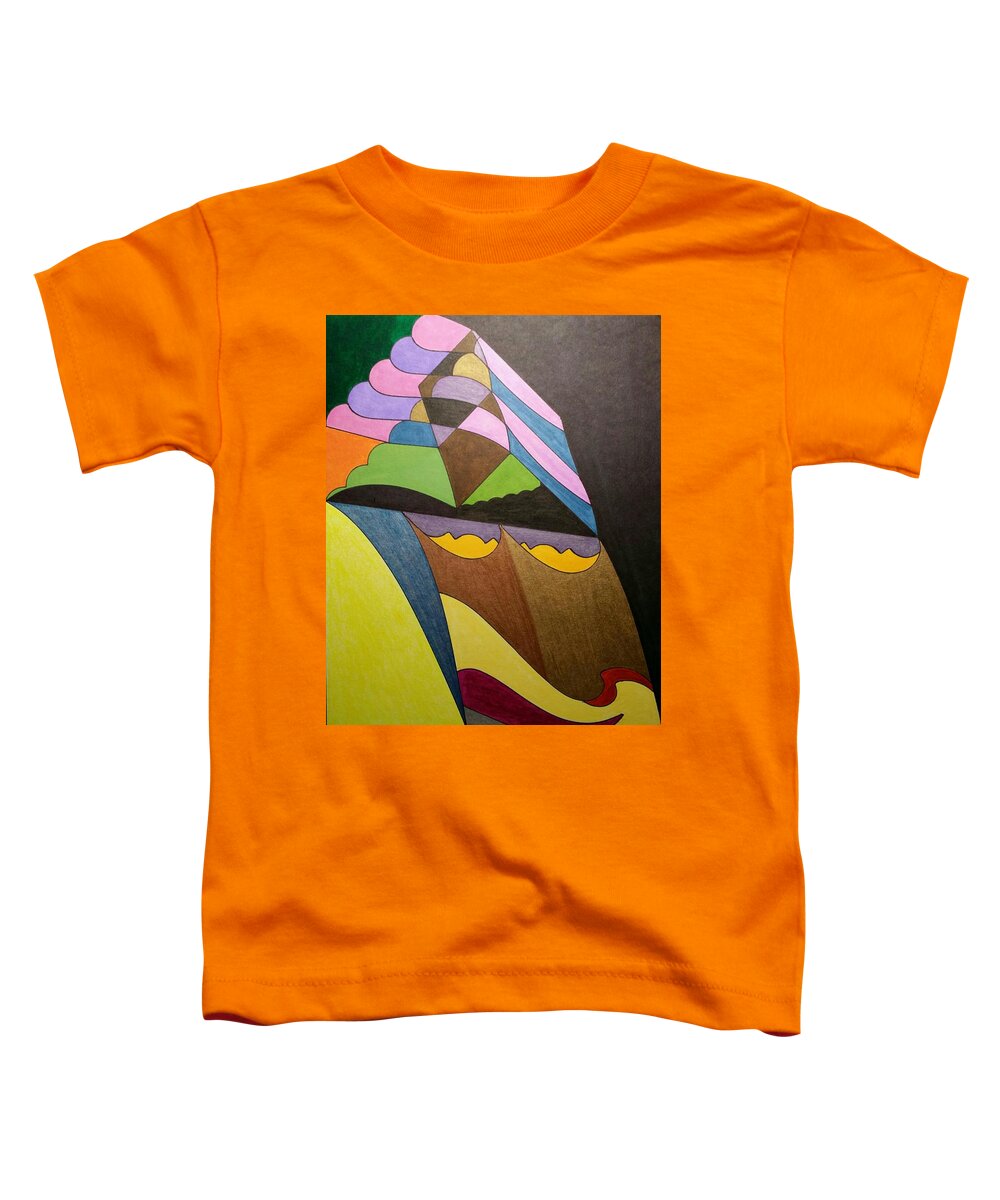 Geo - Organic Art Toddler T-Shirt featuring the painting Dream 321 by S S-ray