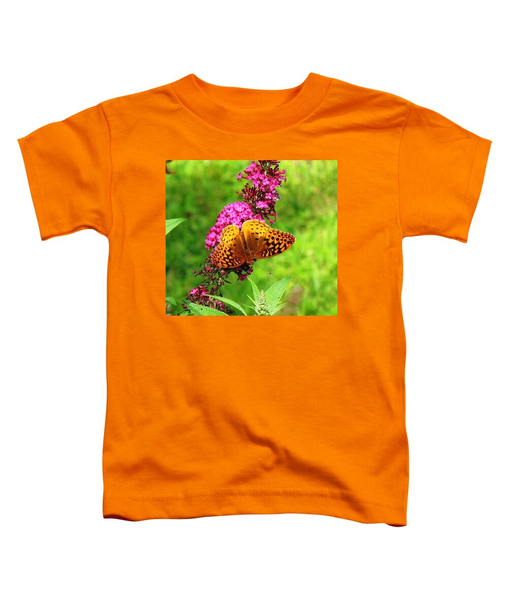 Flowers Toddler T-Shirt featuring the photograph Eating Upsidedown by Ed Smith