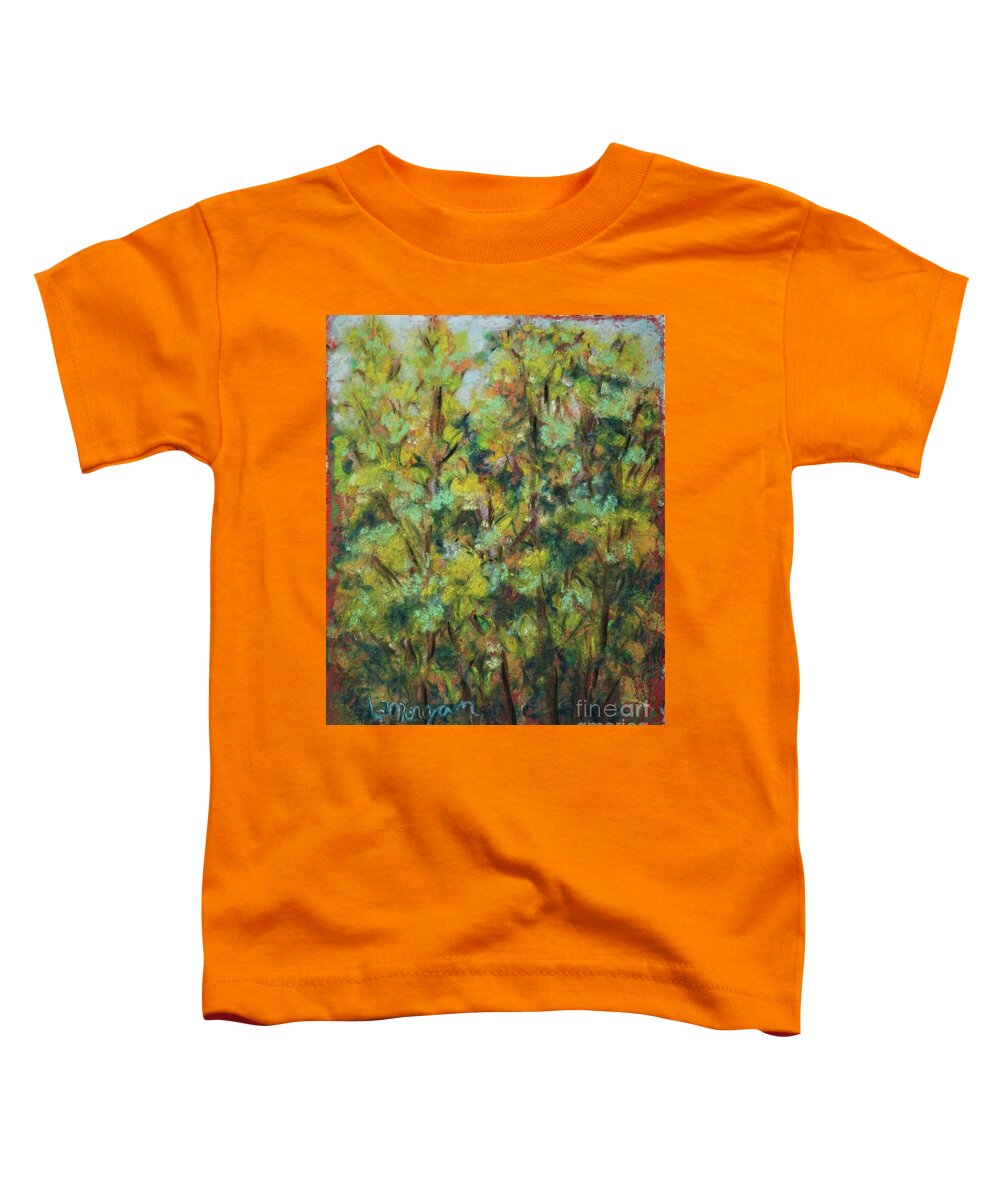 Fall Toddler T-Shirt featuring the painting Fall Colors by Laurie Morgan