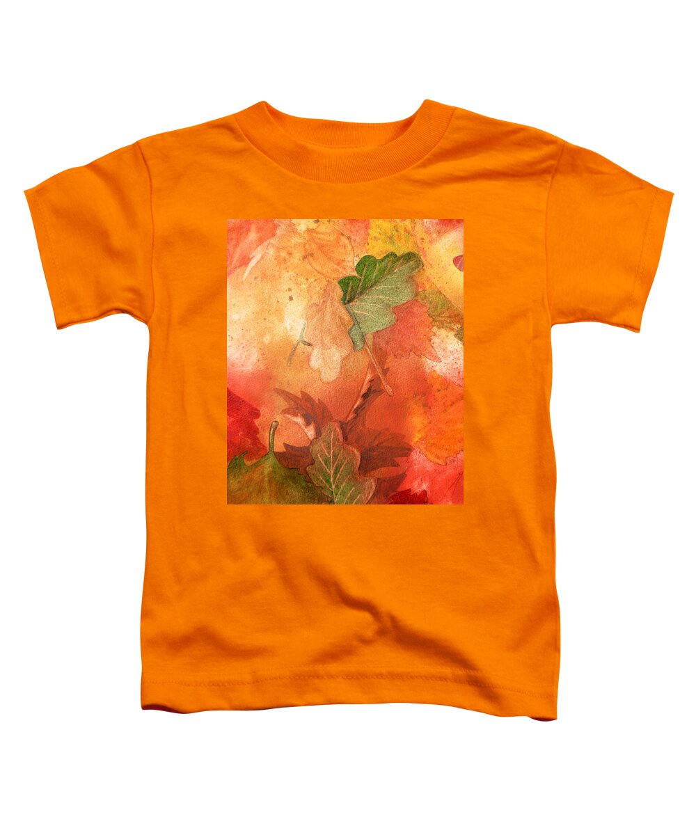Fall Toddler T-Shirt featuring the painting Fall Impressions V by Irina Sztukowski